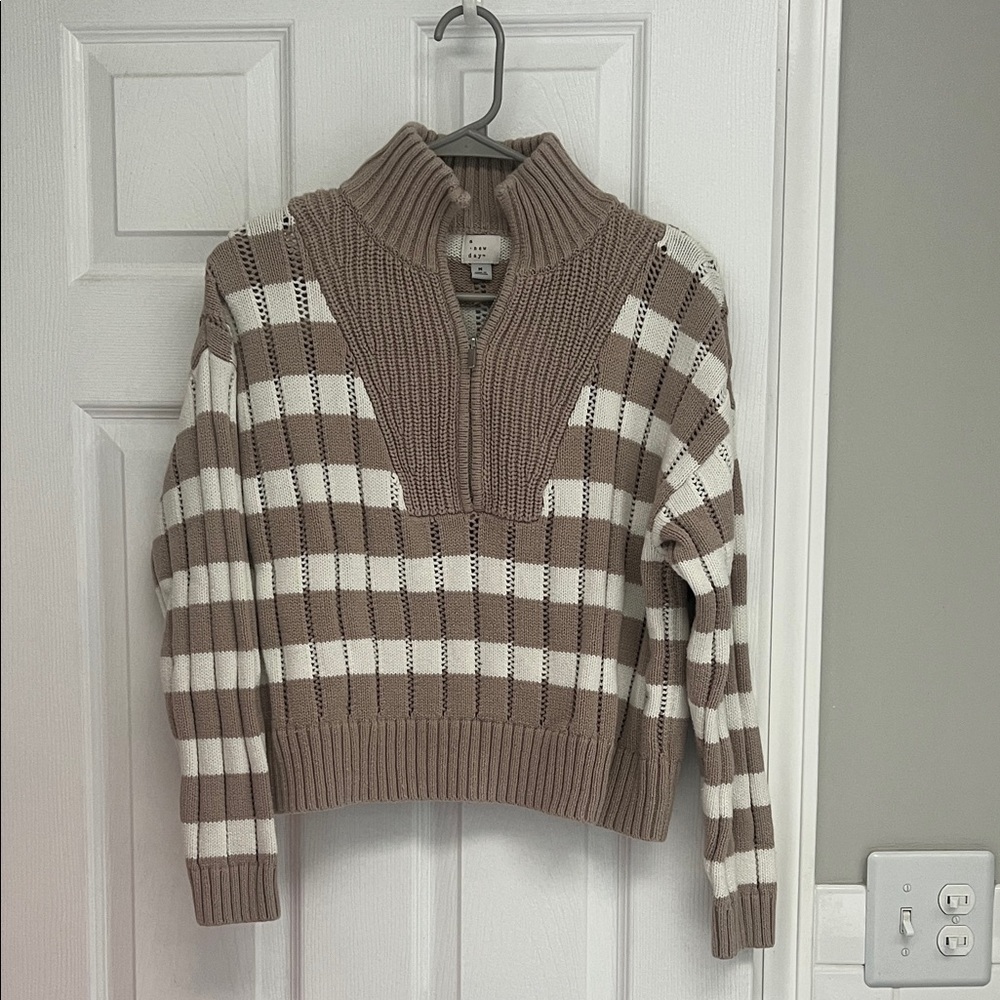 Quarter zip sweater